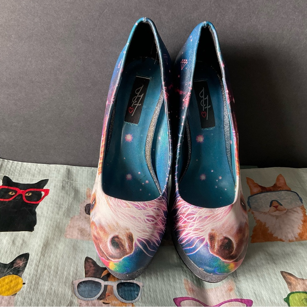 EUC: Unicornicopia by Iron Fist Platform Heels